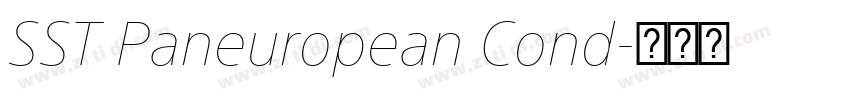 SST Paneuropean Cond字体转换
